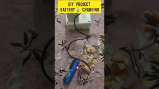 dry project battery charging with mobile charger #electronic #makerbazar