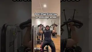 Why is the first rep the hardest 😂 #gym #gymbro #gymhumor #shoulderpress