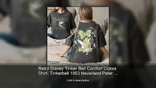 Retro Disney Tinker Bell Comfort Colors Shirt, Tinkerbell 1953 Neverland Peter Pan Tshirt, Fair