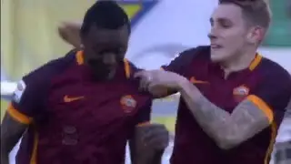 Il gol di Sadiq - Chievo - Roma - 3-3 - Giornata 18 - Serie A TIM 2015/16