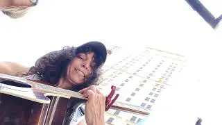 Kim accompanies Stephanie on Cover, Crazy, at Pulse Dallas Busking September 17 2019