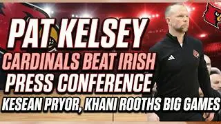 Pat Kelsey following Louisville's 76-65 win over Notre Dame