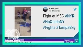 Tampa Bay Lightning fan sucker-punched by Rangers fan at Madison Square Garden