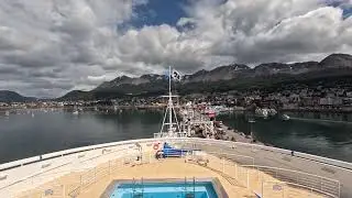 Sapphire Princess Docking in Ushuaia. South America and Antarctica cruise. Jan 14, 2026