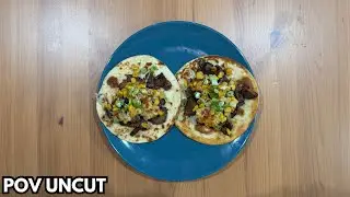 Leftover Chinese BBQ Pork & Korean Corn Cheese Tacos | POV Uncut