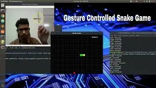 Gesture Controlled Snake Game Execution Instructions with OpenCV and Computer Vision |Penguin Coders