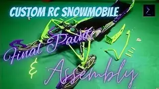 Custom RC Snowmobile. (Final Paint & Assembly)