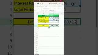 Pmt Function In Excel | Excel Formula | Pmt Function | Excel World