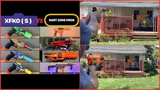 NERF Mod XFKO -VS- Dart Zone Pro Tournament!  Battle #1. The XF-Fate -VS- Aeon Pro!  #nerfmod