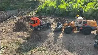 Powerful 1/14 RC Hydraulic Loader in Action! Realistic Sounds & Precision Loading 🚧