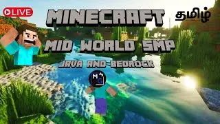 MInecraft Java and Bedrock edition playing with viewers | mid world smp | tamil