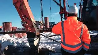 Порт Сабетта разрыхление мерзлоты и работа под водой роторная фреза Simex TF1100