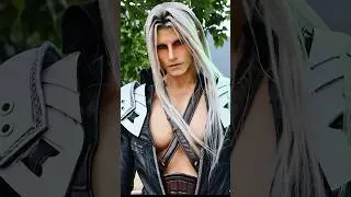 From puppy to Sephiroth (Cosplay) 😈🖤 #sephiroth #cosplay #finalfantasy7rebirth #finalfantasy7