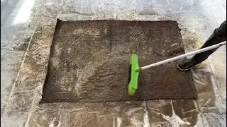 Waves of Muds Are Dancing On This Dirty Rug! | carpet cleaning | ASMR |Cleaning rug | Washing rug