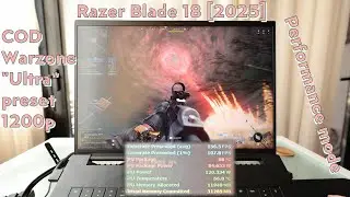 Razer Blade 18 [2025] Warzone Ultra 1200p performance