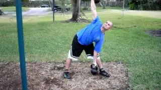 Double windmill with 24kg kettlebells