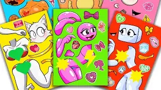 Peel & Play💞Incredibox Sprunki Sticker Book - Love Triangle, Wyrum x Wenda x Bailey, Oren x Iciella