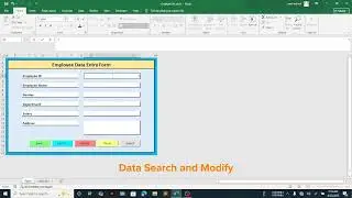 how to make automated data entry form in excel tutorial with save modify, delete button