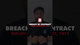 Breach of Contract | Indian Contract Act-ICA | CA Foundation Law | CA Adarsh Joshi