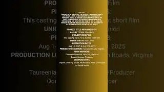 🎬 NOW CASTING &ndash; ADULT ACTORS ONLY #christianfilms  #faithbasedfilm #castingcalls #auditions