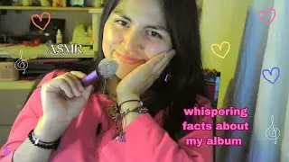 ASMR - Whispering facts about my album HOME (rain sounds) 💗🥰🌼