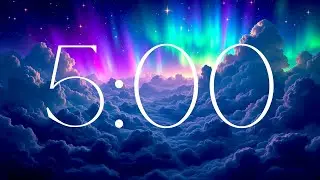 5 Minute Study Timer | Beautiful Aurora Borealis Visuals