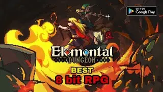 8bit RPG ELEMENTAL DUNGEON | Survival mode playstyle | gameplay review