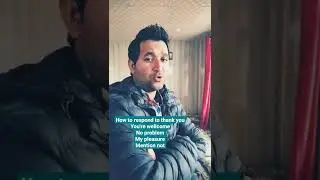 How to respond to thank you? Answer of thank you( greetings) ||easy english|| improve english