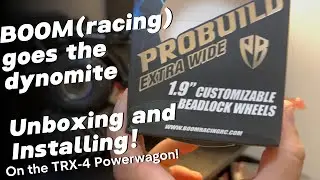 Unboxing and Installing the Boom Racing 1.9 COMBAT ProBuild's on a TRX-4 ! BOOM goes the dynamite !