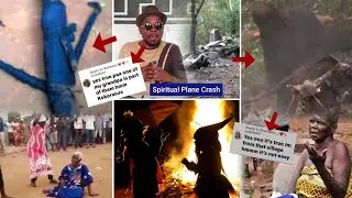 Ewiase Mu Nsem: Witches Plane Mysteriously Crashes @ Dormaa Kokorasua; 8 Passengers,3 Confirmed De@d