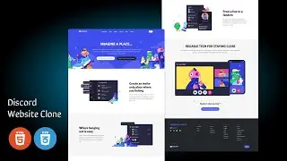 Discord Website UI Clone with HTML and CSS Grid | The Webfix