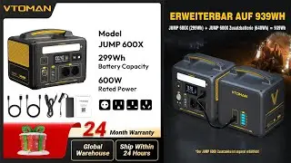 🔥 2025 Best Portable Power Station? VTOMAN JUMP 600X Review | Emergency Backup & Camping Must-Have!