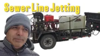 Jetting a Sewer Line with 3,000&ndash;4,000 PSI 💦 | Cold-Weather Drain Cleaning + Camera Inspection