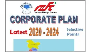 DFCCIL Corporate Plan 2020-2024 Important Points