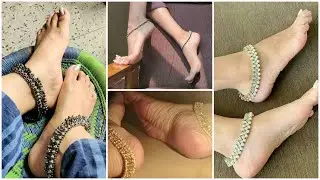 Amazing Foot Jewelry // TicToc foot Jewelry designs Gold Silver Anklets