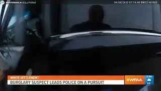 News Media - WFAA Channel 8 - Felony Burglary Suspect Vehicle Pursuit