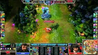FNC vs MSK | Fnatic vs Mineski Worlds 2013 Day 6 Group B | Season 3 Championship S3 D6G3 VOD