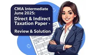 &ldquo;Detailed Solution & Review | CMA Intermediate Direct & Indirect Tax June 2025 | PDF in Telegram&rdquo;