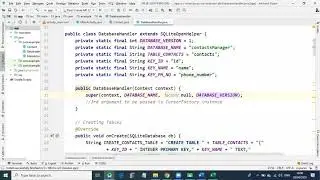 How to use SQlite database in Android Studio.