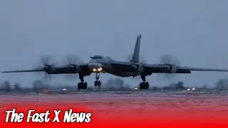 Tu-95ms Russia flies nuclear-capable bombers near border in training exercises.