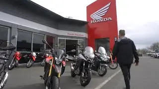Petr Skliba visits THS Moto & Honda Hamilton