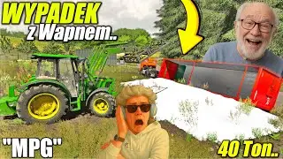 😨Wypadek Transportu Wapna!😱-Przewr&oacute;cił Zestaw na Dużym Zakręcie..🤣 #MPG
