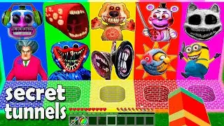 CHOOSE THE RIGHT ROUND HUGGY WUGGY TALKING BEN TRAIN EATER MONTY mommy long legs IN MINECRAFT