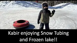 Blue Mountain Snow Tubing and Frozen Barrie Lake Fun!! #canadawinter #newtocanada #snowfall