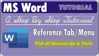 #reference tab/Menu in MS word
