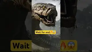 I billions year ago Fight scenes gaint cobra vs Godzilla 🔥😱 #shorts #ai #prehistoricafrica