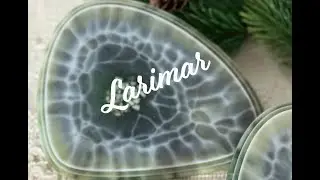 #100 Larimar in pebble coaster #resin #diy #resinart #epoxyresin #coaster #diycrafts