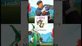 Half HP✨️Mega Rayquaza Destroy Leader Cliff Badly in Pokemon Go