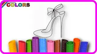 🎨 👠👟 High Heels Drawing and Coloring Shoe | Fun Easy Art for Kids High-Top | KLC KİDS TABLE 👟👠