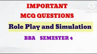 Role play and Simulation mcq |Simulation mcq #bbaexam #lucknowuniversity #importantmcqs #trending